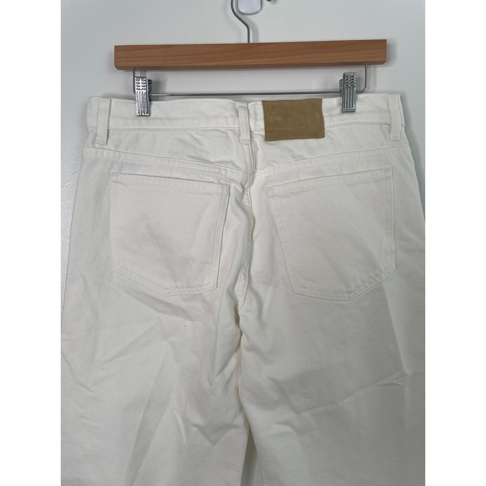 Madewell x Benjamin Talley Smith Jeans Coolidge Low Rise Wide Leg 30 White Chalk - Picture 9 of 16